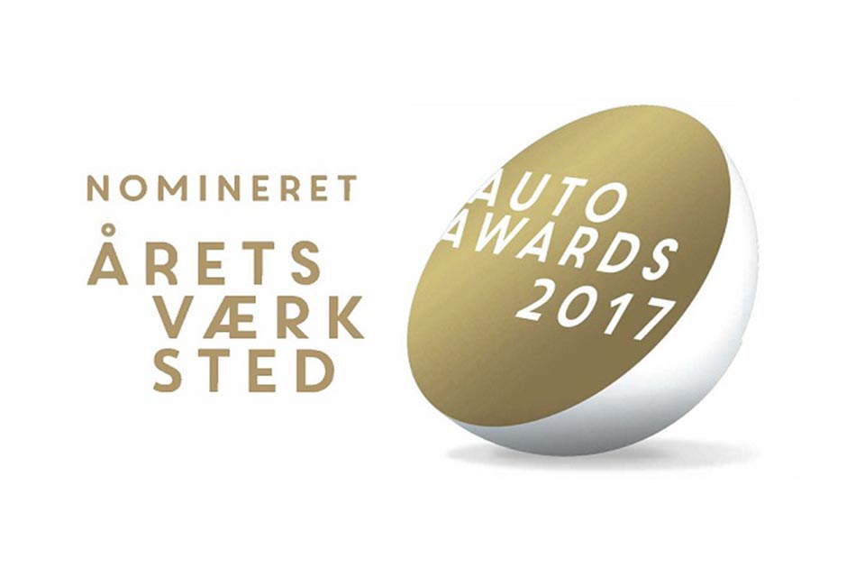 Skorstensgaard er nomineret til Årets værksted ved Auto Awards 2017